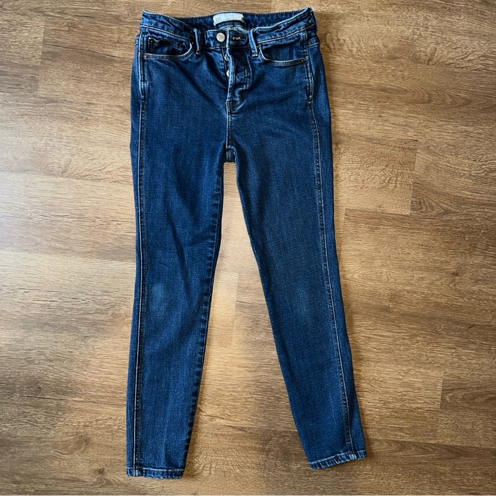 Free people womans jeans size 26 button fly denim Skinny